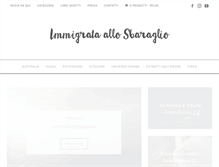 Tablet Screenshot of immigrataallosbaraglio.com